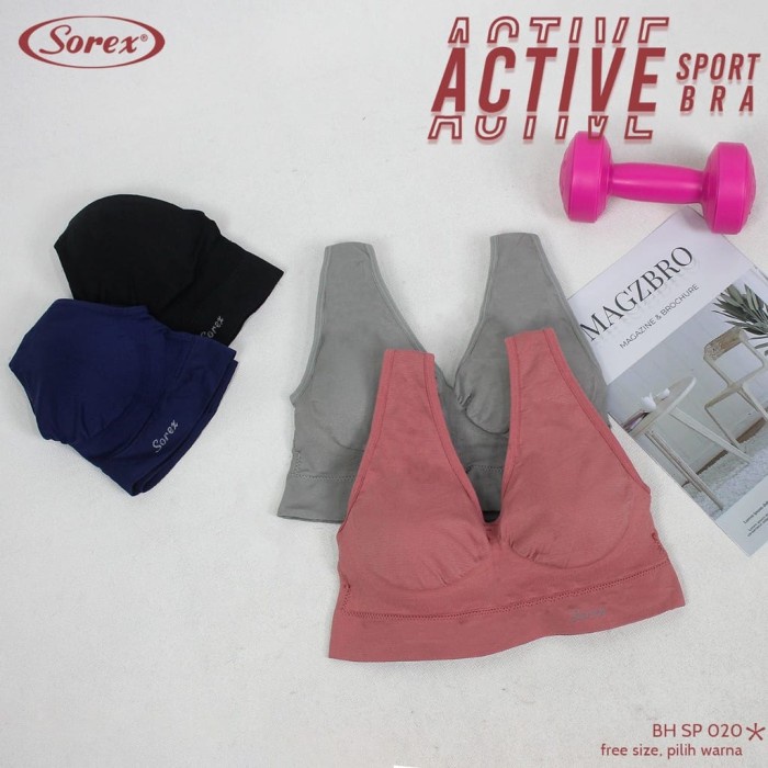 Jual SOREX SPORT BRA STRETCH SP 020 UKURAN BESAR BUSA TIPIS TANPA KAWAT ...
