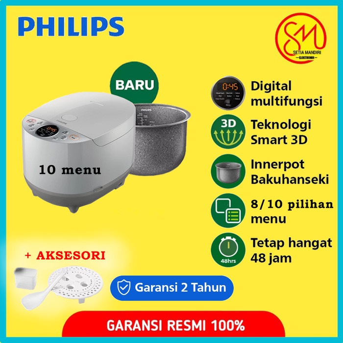 Jual Philips Hd4515 Rice Cooker Digital 1.8 Liter Fuzzy Logic Hd4515 Shopee Indonesia