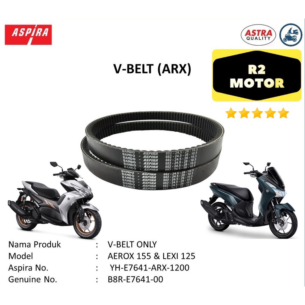 Jual VBELT SET PLUS ROLLER ARX LEX ASPIRA V BELT VAN BELT KIT NMAX NEW ...