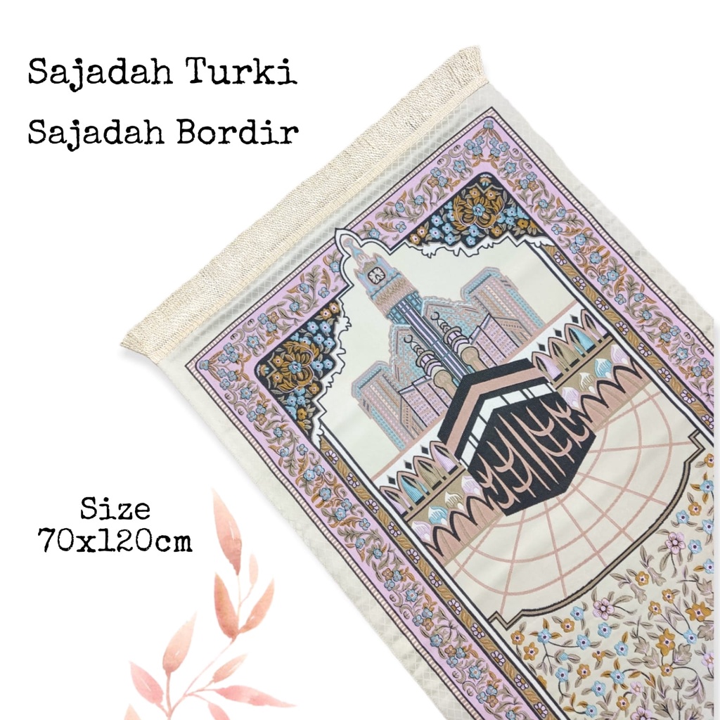 Jual [COD] Sajadah Turki Sejadah Seserahan Bahan Satin Bordir Premium ...