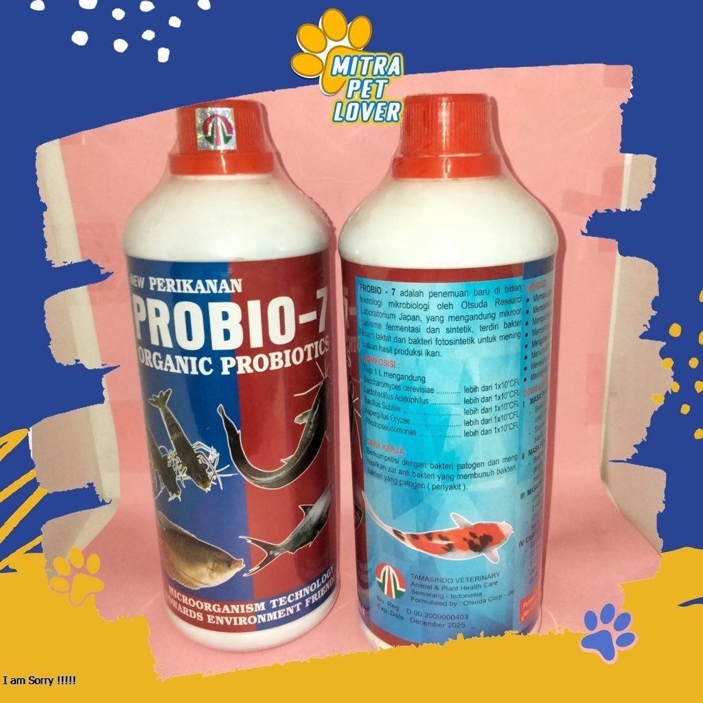 Jual PROBIOTIK PEMACU PERTUMBUHAN IKAN - PROBIO 7 IKAN 1 LITER ...