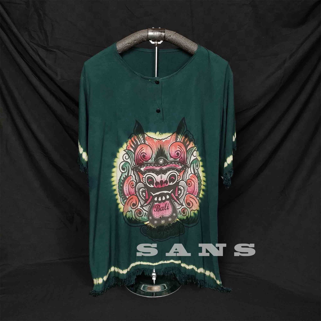 Jual Baju Barong Bali - Baju Pantai Bali - Baju Bali - Kaos Bali Green ...