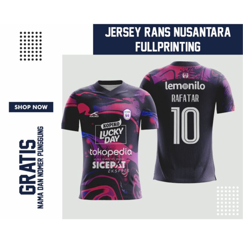 Jual Jersey RANS Nusantara Fullprinting (Gratis Nama dan Nomor Punggung ...