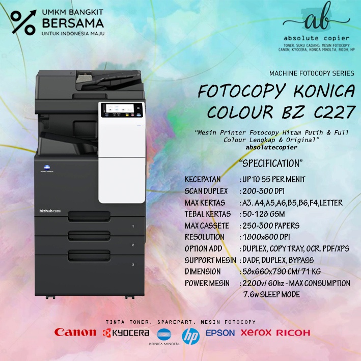 Jual Mesin Fotocopy Konika Konica Minolta Warna C C Colour Original Shopee Indonesia