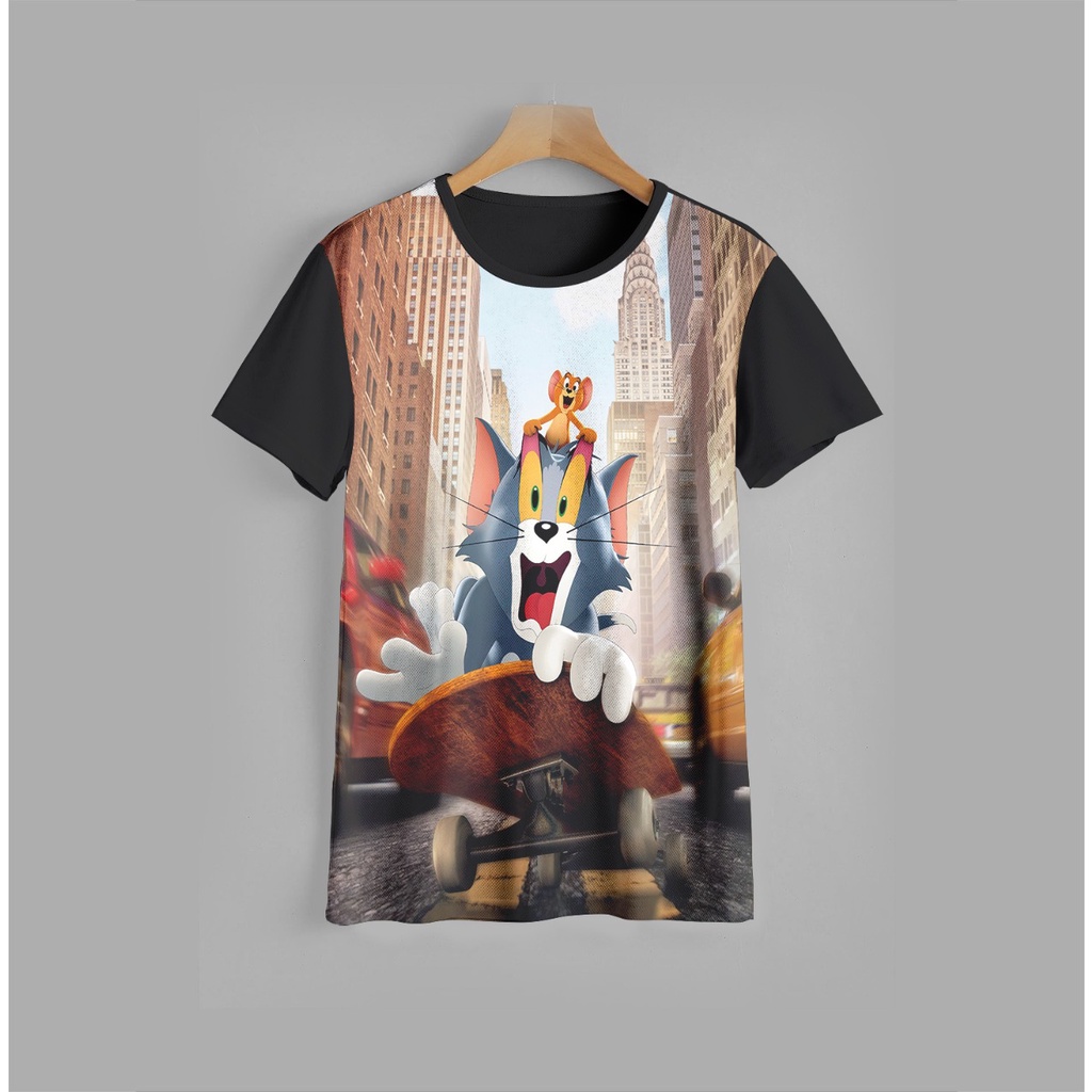 Character Tom N Jerry Serut Pinggang Midi Dress Anak Perempuan main image 1