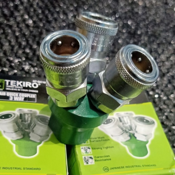 Jual Jual Tekiro Quick Coupler Way Kopler Angin Kompresor Cabang Tekiro Limited Shopee