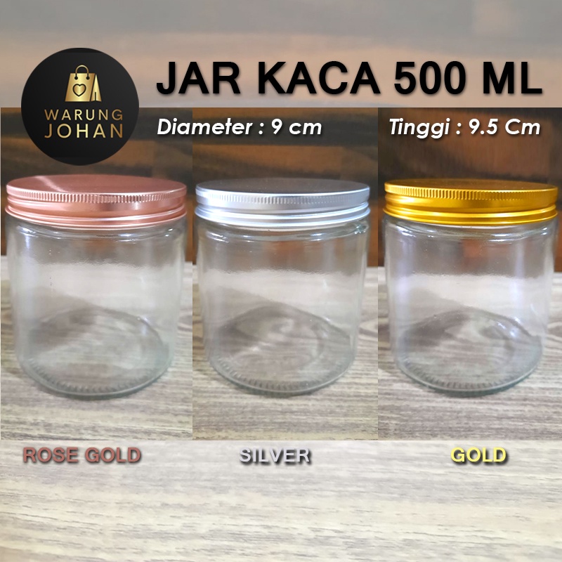 Jual Jar Kaca 500ml Jar 500ml Tutup Alumunium Toples Kaca 500ml Shopee Indonesia 1942