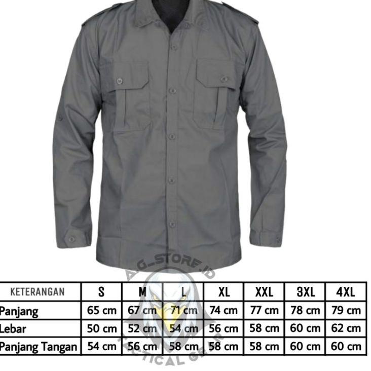 Jual Best Seller Seragam Baju Kemeja Lapangan Tactical Panjang Trans TV ...