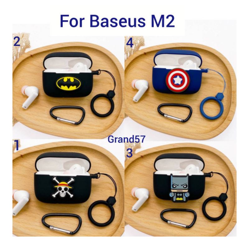 Jual Case Baseus M2 Casing Baseus Bowie M2 Silicone Silicon Motif TWS ...