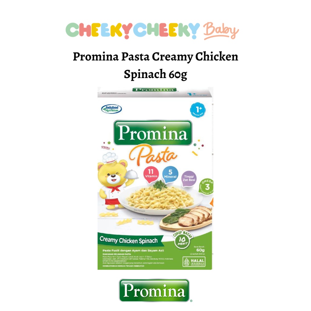 Jual Promina Pasta Creamy Chicken Spinach 60g / Pasta Mpasi Anak