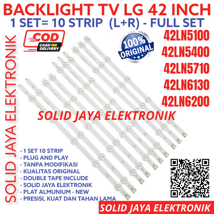 Jual BACKLIGHT TV LG 42 INC 42LN5100 42LN5400 42LN5710 LAMPU BL LED ...