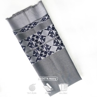 Jual BK007 Navy Hitam | Kain Katun Etnik Modern | Bahan Baju Lebaran