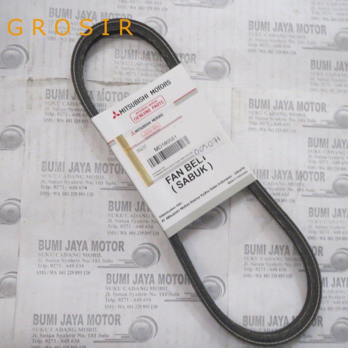 Jual GROSIR FAN BELT POWER STEERING L300 DIESEL A28.4 MB180581 MIT