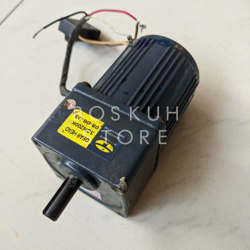 Jual DINAMO MOTOR GEARBOX 220V AC RATIO 1200 8RPM 15W Shopee Indonesia