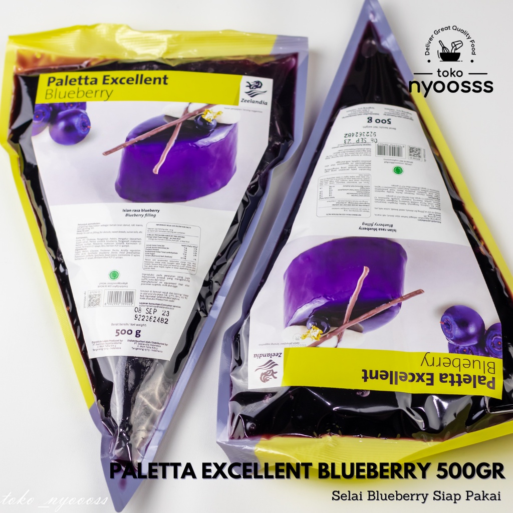 Jual Paletta Excellent Blueberry Filling Cream 500gr / Filling Cream ...