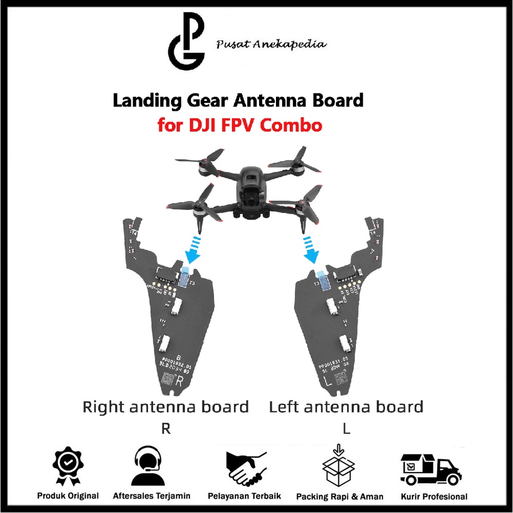 Jual DJI Fpv Front Left - Front Right Landing Gear Antenna Board ...