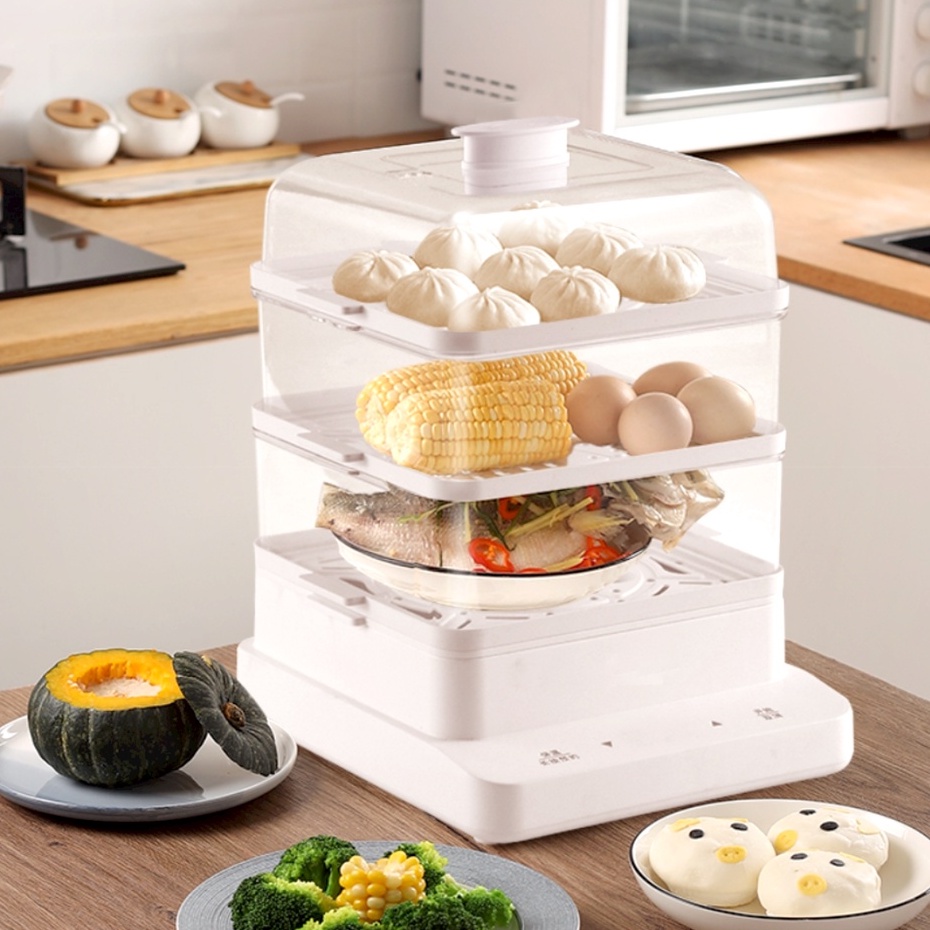 Jual Steamer Penghangat Kukusan Makanan 3 Tingkat Eco Food Premium Food