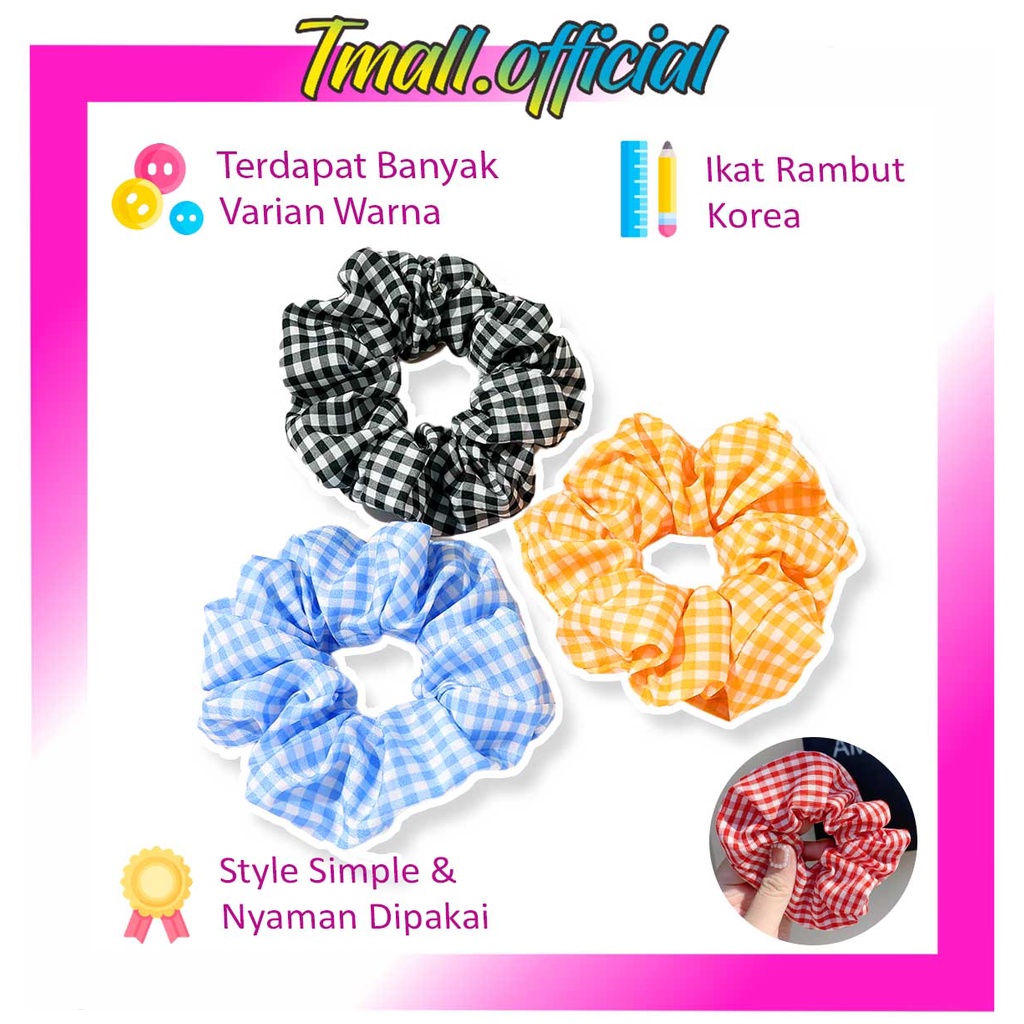 Jual TMALL R184 Korea Ikat Rambut Kain Karet Wanita Scrunchie Elastis ...