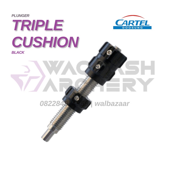 Jual CARTEL TRIPLE CUSHION PLUNGER Steel Core Panic Button Recurve ...