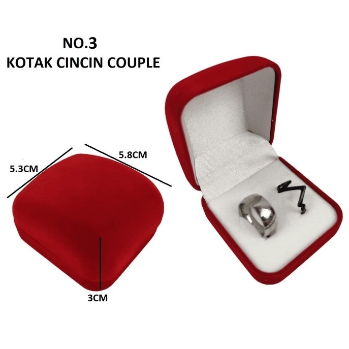 Jual Kotak Cincin Bludru Polos Love Kotak Harga Pc Shopee Indonesia