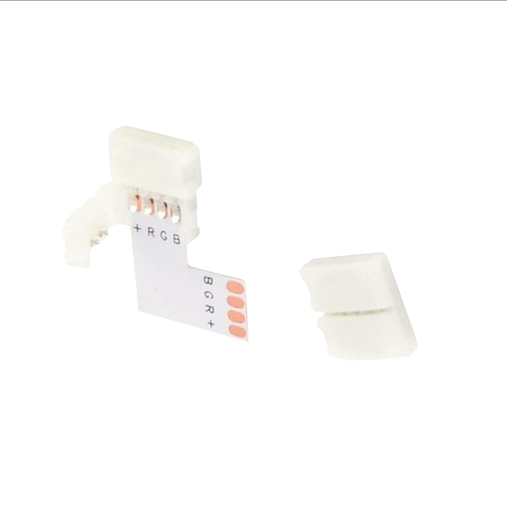 Jual Konektor type L 4 pin untuk Ledstrips RGB SMD5050 | Shopee Indonesia