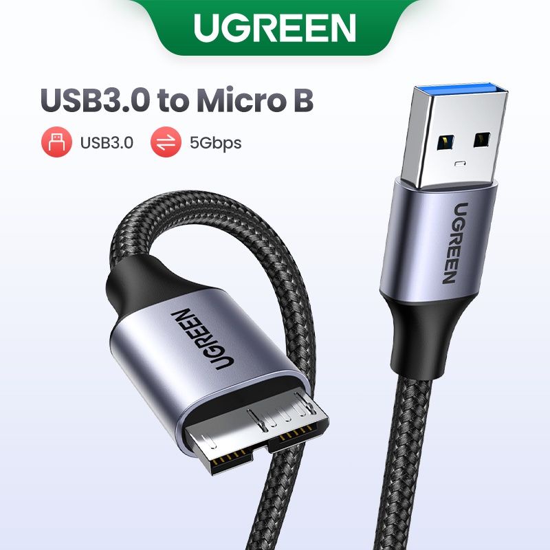 Jual Ugreen USB 3.0 To Micro B HDD Data Cable Kabel Data Harddisk ...