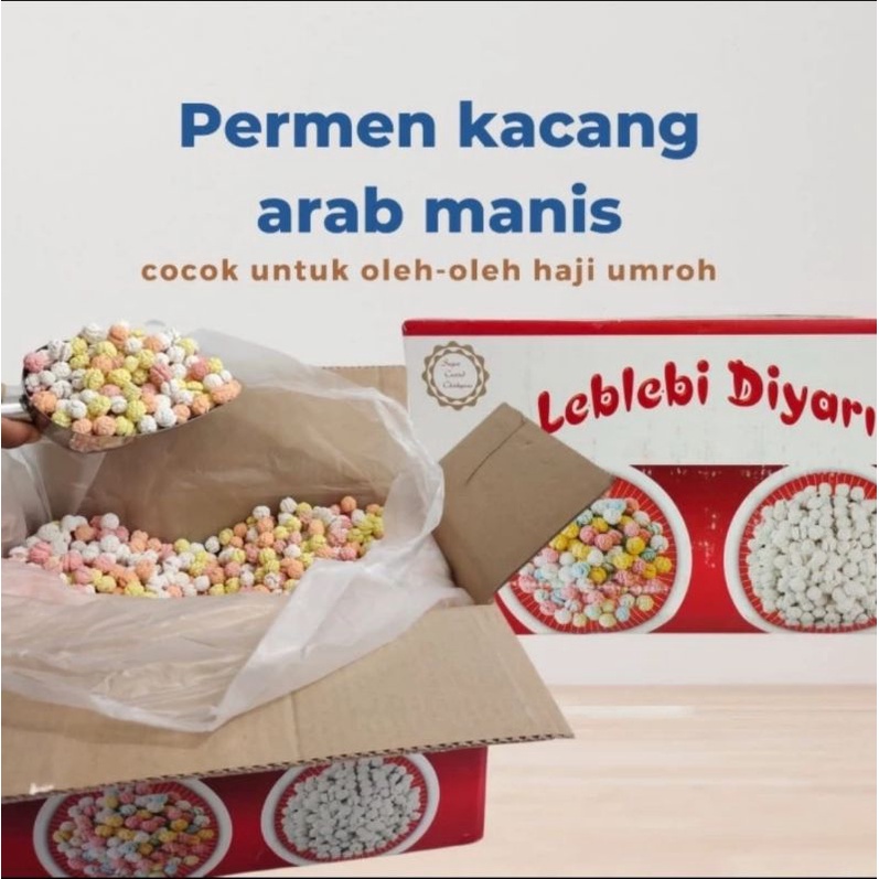 Jual Permen Kacang Arab Manis Oleh Oleh Haji Umrah 500gram | Shopee ...