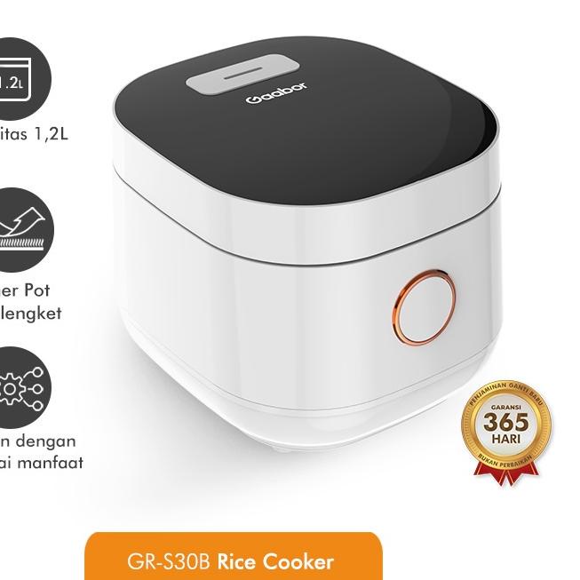Jual GRATIS ONGKIR Gaabor Rice Cooker 1,2 L Penanak Nasi 34 Porsi Alat