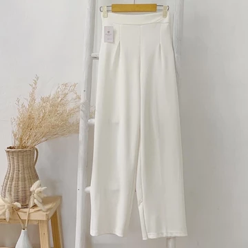 Basic Kulot Scuba Highwaist Tanpa Karet
