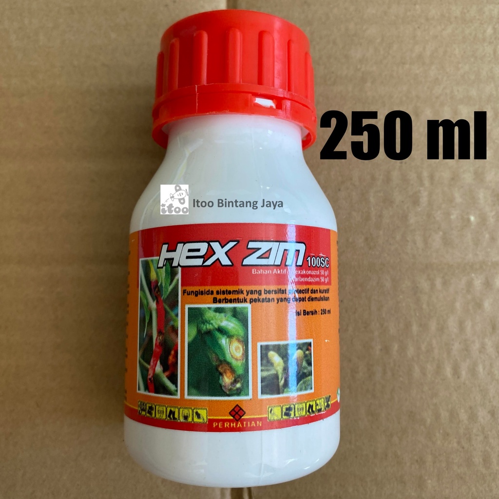 Jual Fungisida Sistemik Hex Zim Hexzim Hexaconazole Karbendazim Sc Ml Shopee Indonesia