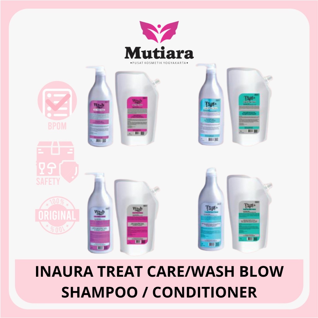 Jual INAURA TREAT CARE / WASH BLOW SHAMPOO/CONDITIONER | Shopee Indonesia