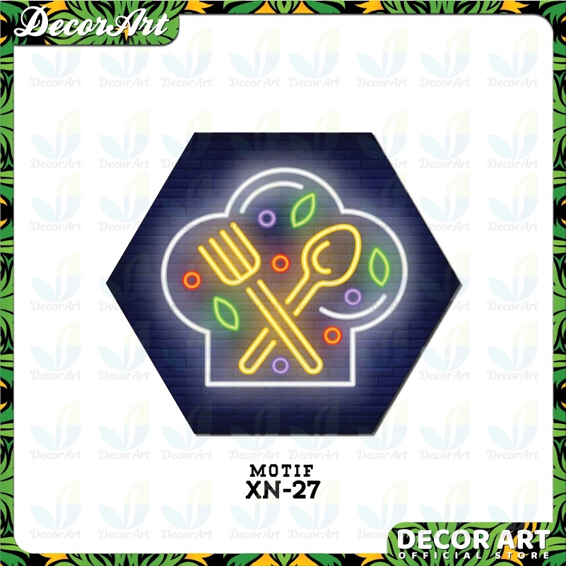 Jual DecorArt - Dekorasi Hiasan Dinding Segi 6 Hexagonal Tema Sign ...