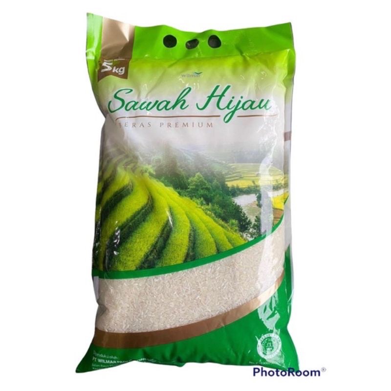 Jual Beras Premium Sawah Hijau 5kg Shopee Indonesia