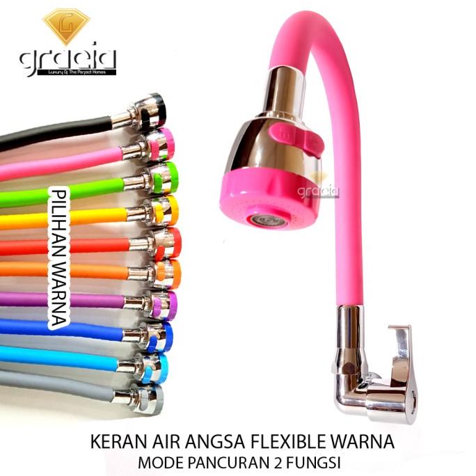 Jual Kran Air Angsa Flexible Warna Kran Cuci Piring Kran Tembok