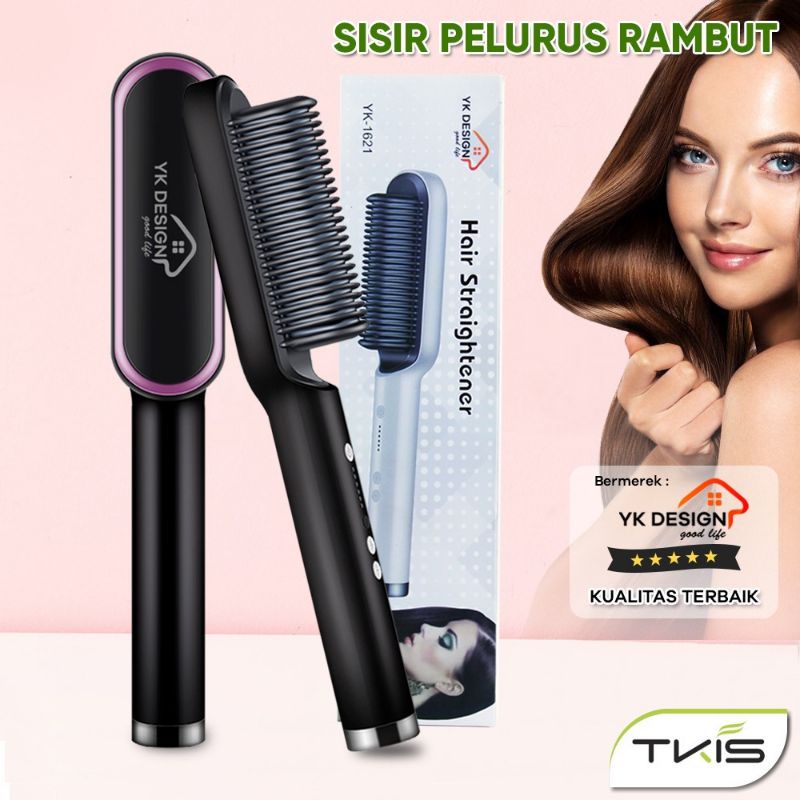 Jual HAN RIVER Catokan Rambut 2 in 1 Pelurus Rambut Sisir Listrik ...