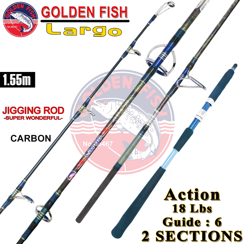 Jual ROD GOLDENFISH LARGO FULL CARBON( JIGGING ROD ) | Shopee Indonesia