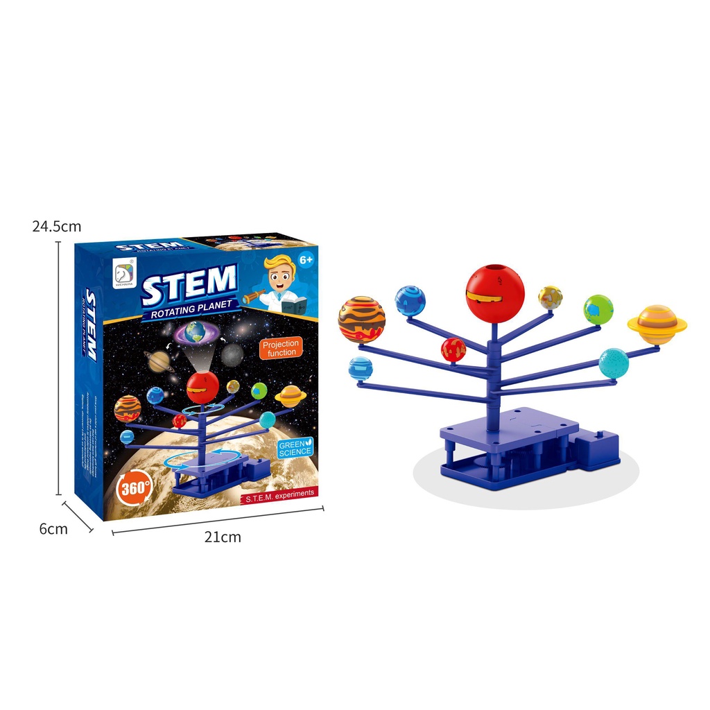 Jual Mainan Edukasi Stem Solar Rotating Planet / Planetarium / Magnet ...