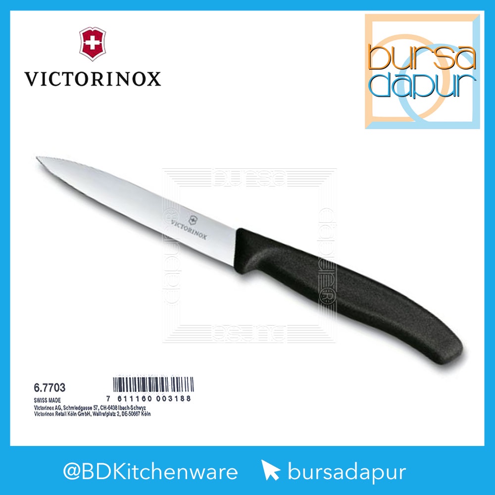 Jual Victorinox 6.7703 Paring Knife Pointed Tip Rata 10 cm