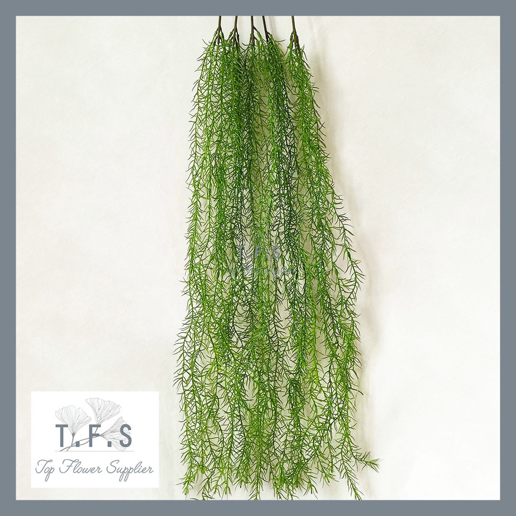 Jual Bunga Daun Spanish Moss Garland Hanging Leaf Bunga Plastik Bunga
