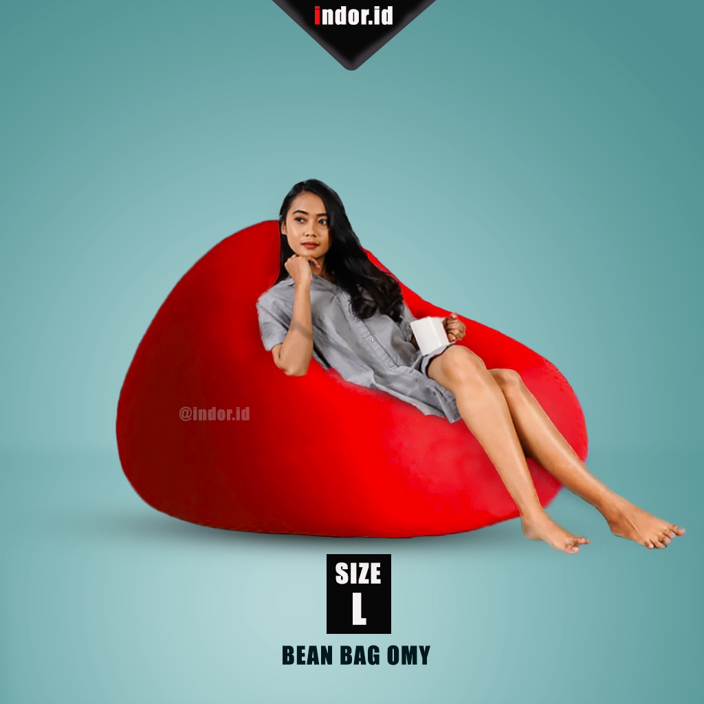 Jual indor.id Bean Bag OMY Size L POLYESTER STRETCH PLUS ISI Bahan