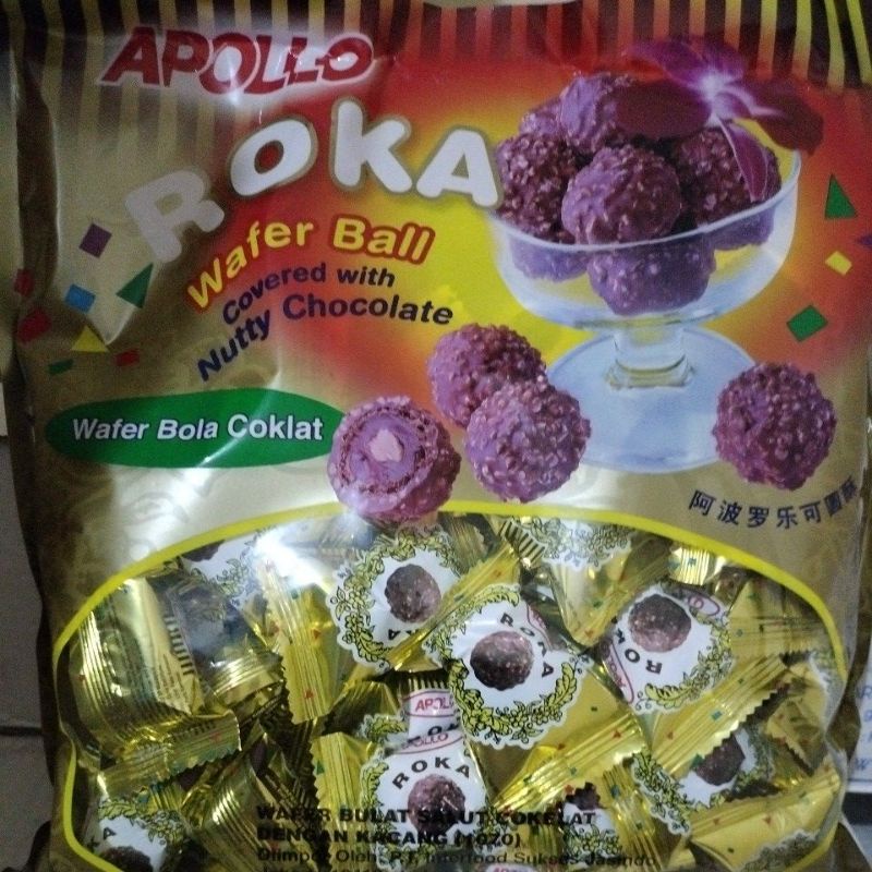 Jual APOLLO ROKA WAFER BALL Exp 2027 Baru 300 gram ( 6gr x 50 pcs ...