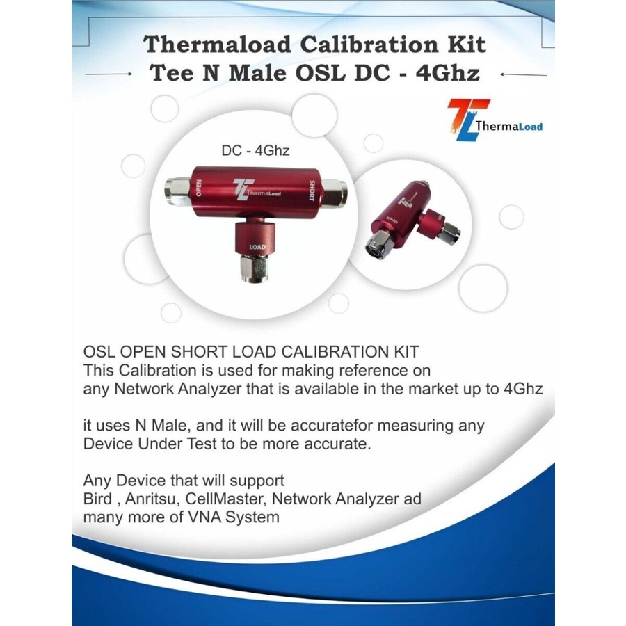 Jual Calibration Kit OSL Open Short Load DC-4Ghz Anritsu Bird Analyzer ...