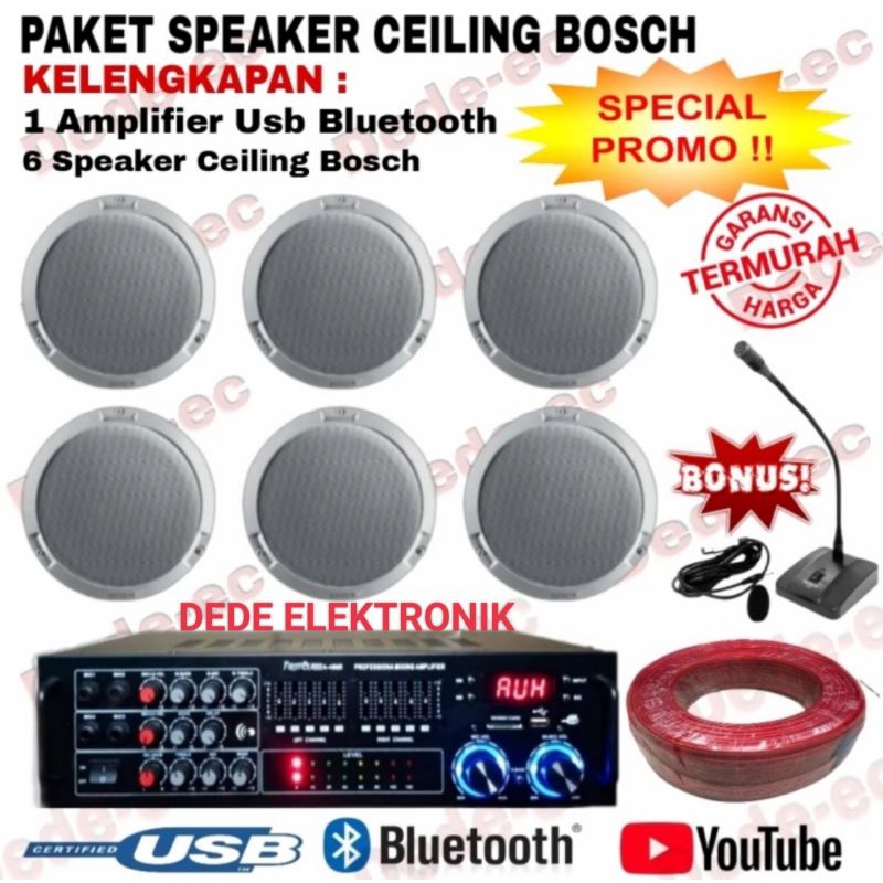 Jual Paket Speaker Ceiling Bosch Untuk Plafon Kantor Ruko Cafe dll 6 ...