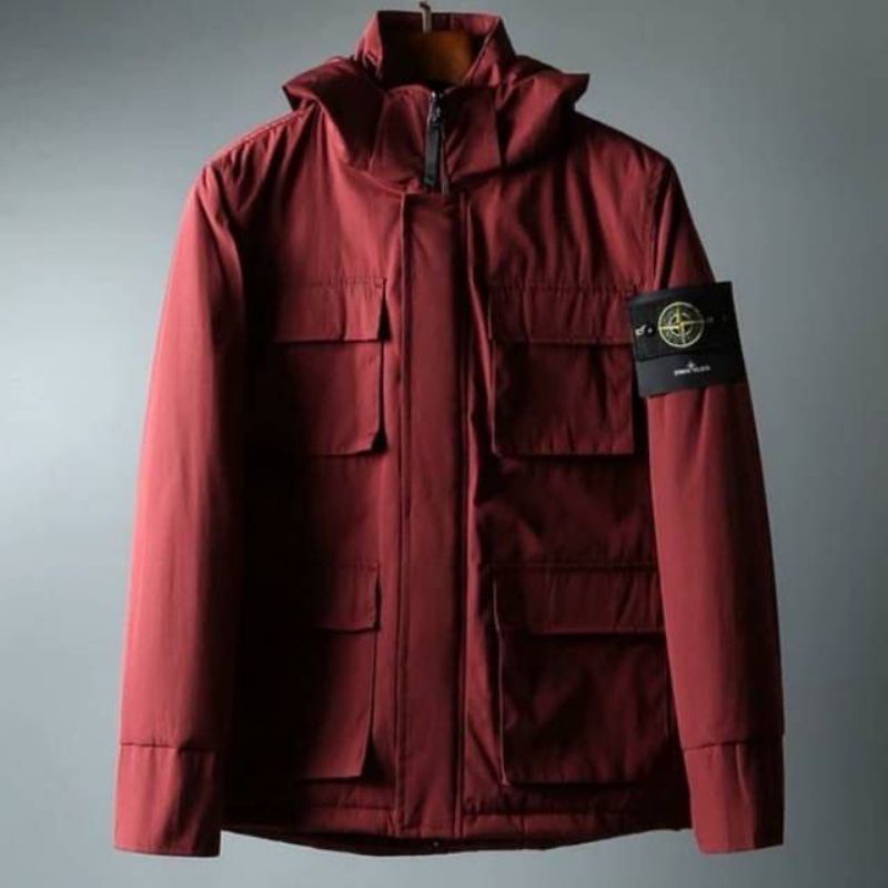 Star Terlaris-Jaket Parka stone island Unisex Full teg buruan