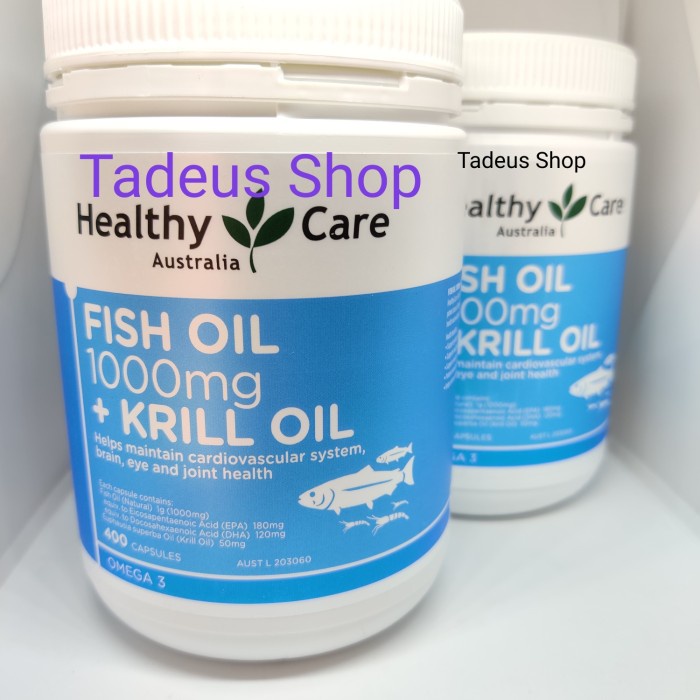 Jual Healthy Care Fish Oil Mg Krill Oil Tablet Kapsul Shopee Indonesia