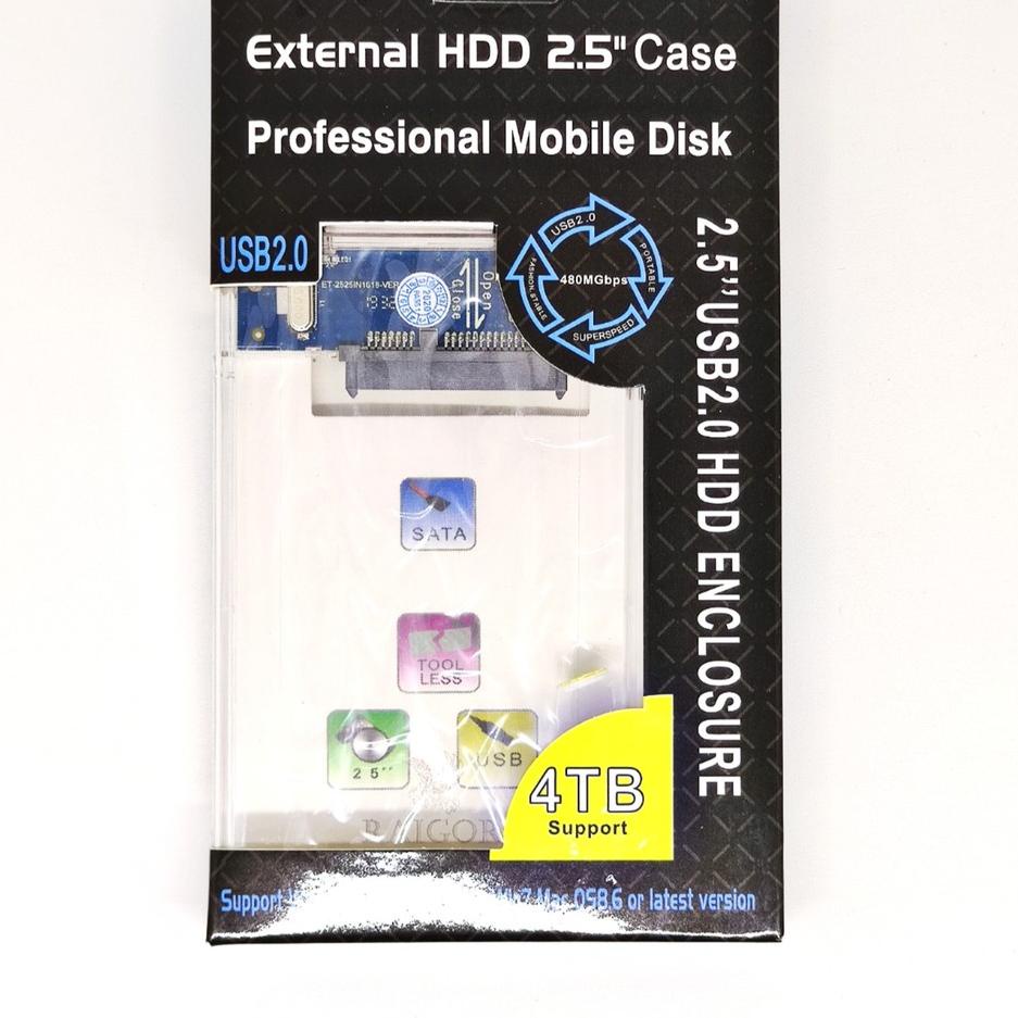 Jual Harga Termuraah SKU1142 EXTERNAL CASE TRANSPARAN HDD 2.5" SATA