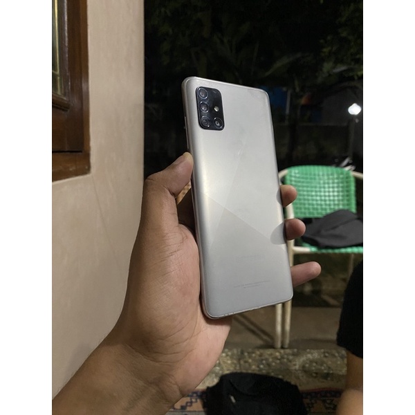 Samsung Galaxy A71 Haze Crush Silver Samsung A71 Warna Samsung