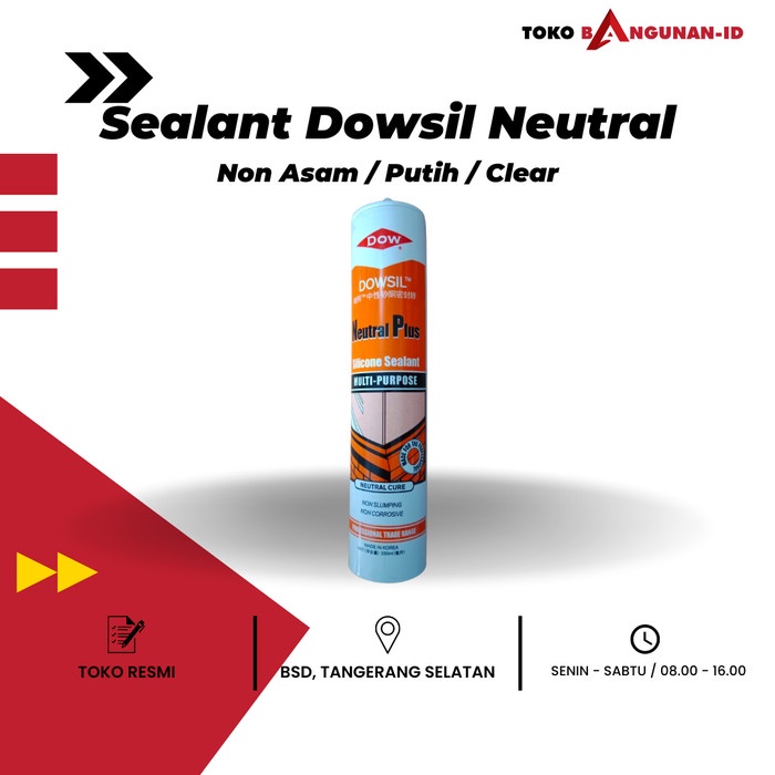 Jual Dowsil Corning Neutral Lem Kaca Silicone Sealant Putih Dan Clear