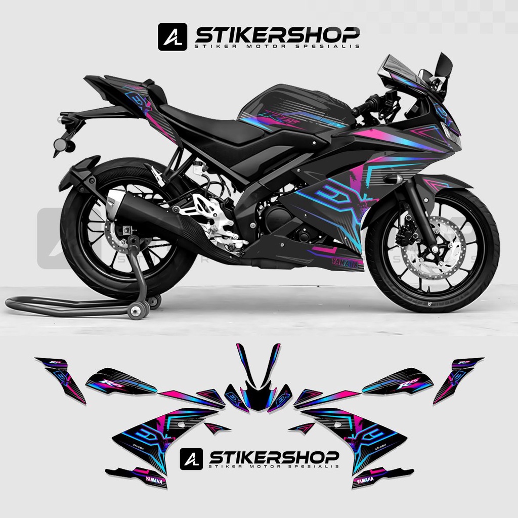 Jual STRIPING R15 V3 GRAFIS 001 RAINBOW COLOUR / STIKER R15 V3 ...