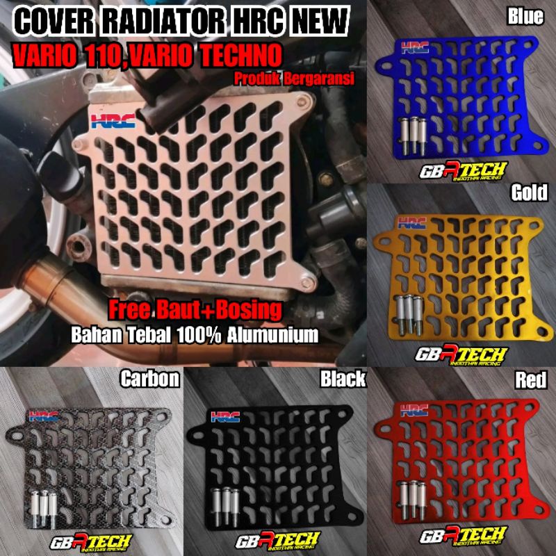 Jual Cover Radiator Full Cnc Arm Hrc Vario Vario Techno Shopee Indonesia